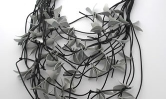 Felix Gill | get Laid! | anodized aluminium / 925 silver / pvc cord | lei / neck piece | October 2011 |