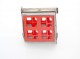 Felix Gill | contemporary jewellery | nickle silver/recycled plastic | 60mm x 60mm x 20mm | brooch | 2011 |