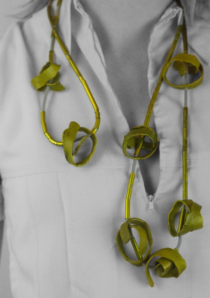 Green Florette Neck Piece