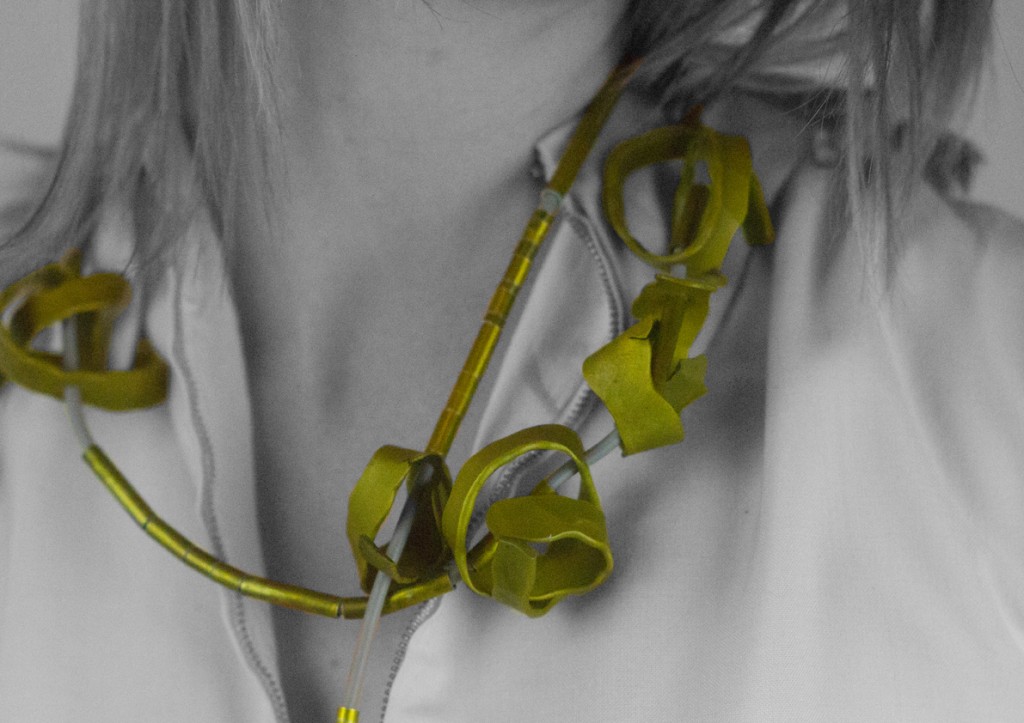 Green Florette Neck Piece