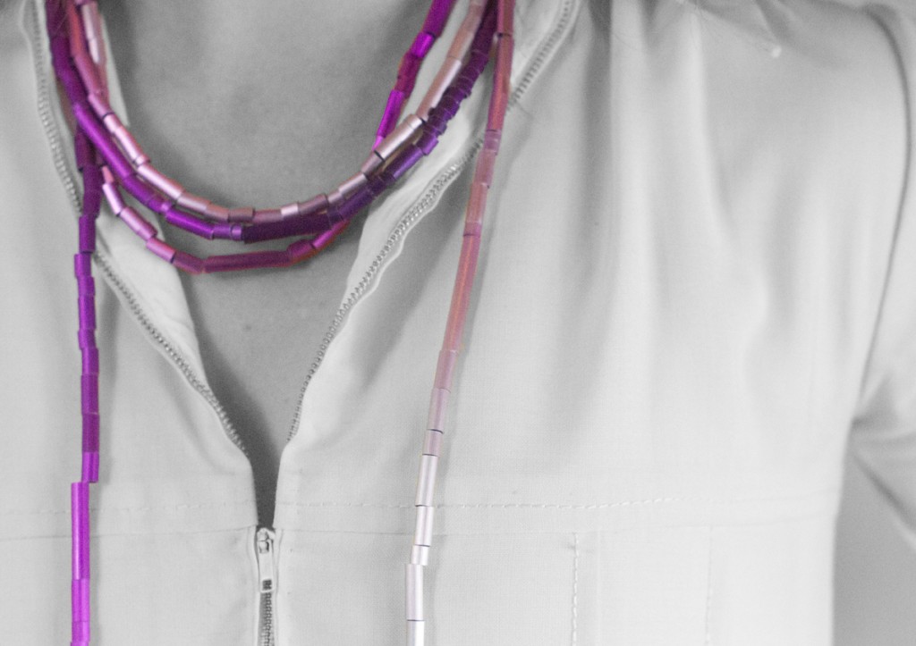 Purple Long Neck Piece
