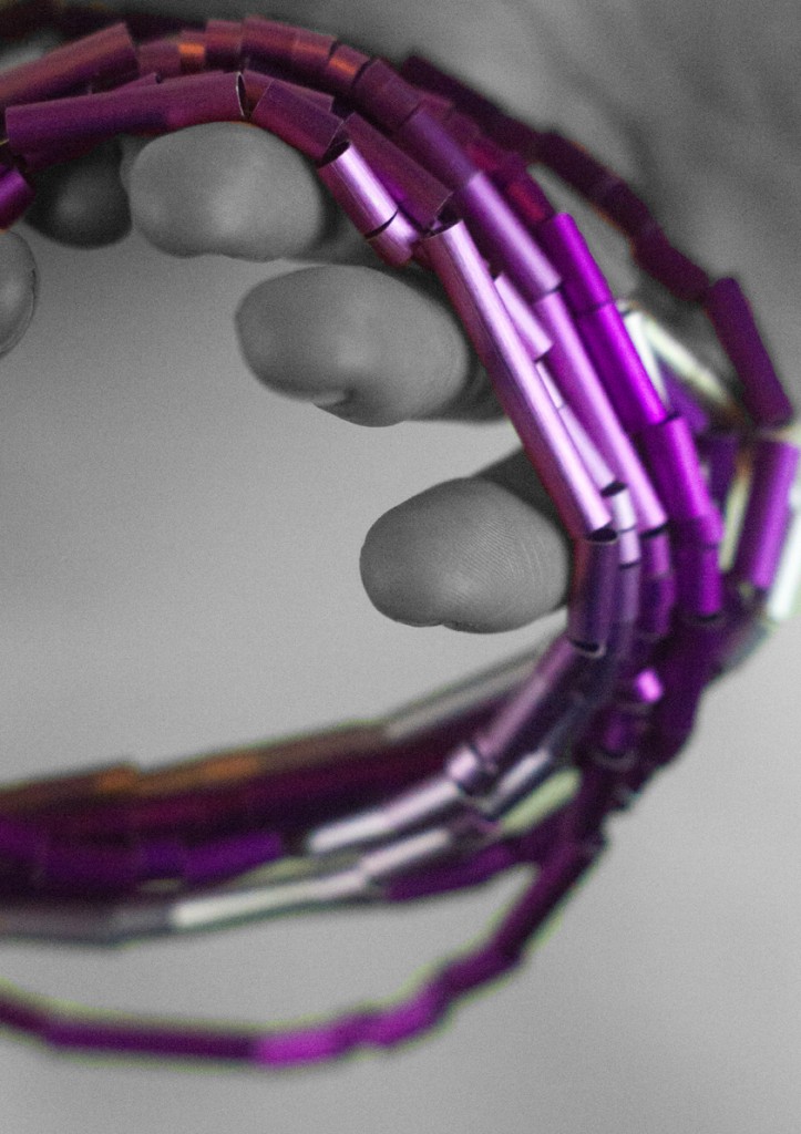 Purple Long Neck Piece