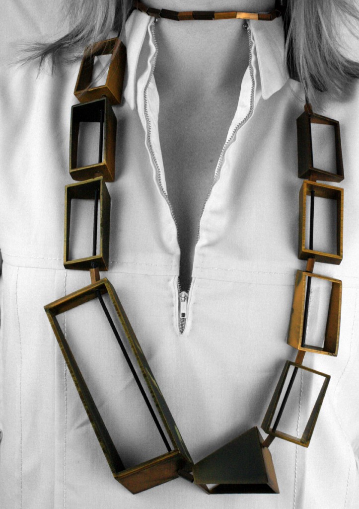 Yellow Square Neck Piece