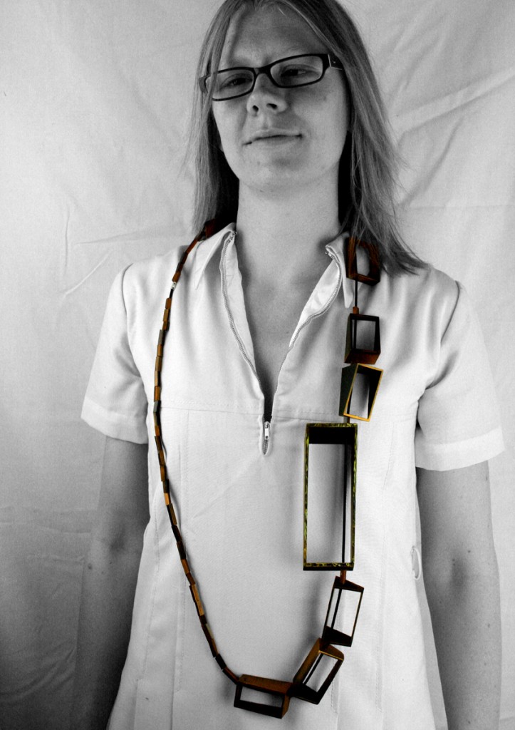 Yellow Square Neck Piece